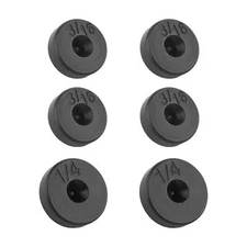 6PCS Brake Line Flaring Tool Kit Flare Adapter,3/16" & 1/4" Steel Adapter Double