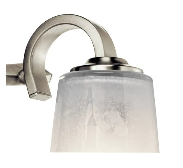 Kichler Lighting 3-Light Oxby Brushed Nickel Bathroom Vanity Light - Image 2 of 4