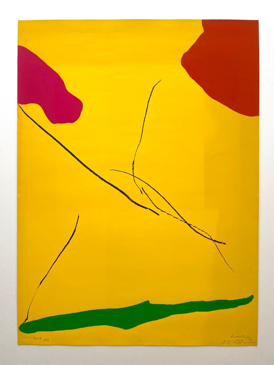 HELEN FRANKENTHALER RARE LMT ED HAND SIGNED LRG SILKSCREEN PRINT