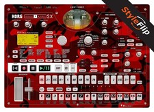 Korg Electribe SX ESX-1 Skin Camo Red Protective Decal StyleFlip Skins