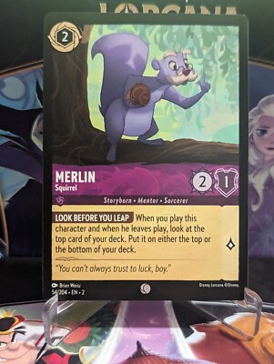 Disney Lorcana: Rise of the Floodborn - Merlin - Squirrel - 54/204
