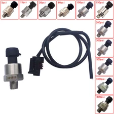 Pressure Transducer Sender Stainless Steel 0-4.5V For Oil Fuel Air  Water