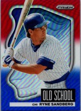 2022 Panini Prizm #OS-4 Ryne Sandberg Old School Red White & Blue Prizm
