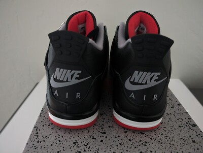 Nike Air Jordan 4 Bred Reimagined Black Red AJIV FV5029-006 Men's