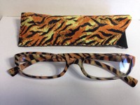 Womens Readers Fashion Reading Glasses With Case +1.75 Animal Print Apr24/4 Womens Readers Fashion Reading Glasses With Case +1.75 Animal Print Apr24/4