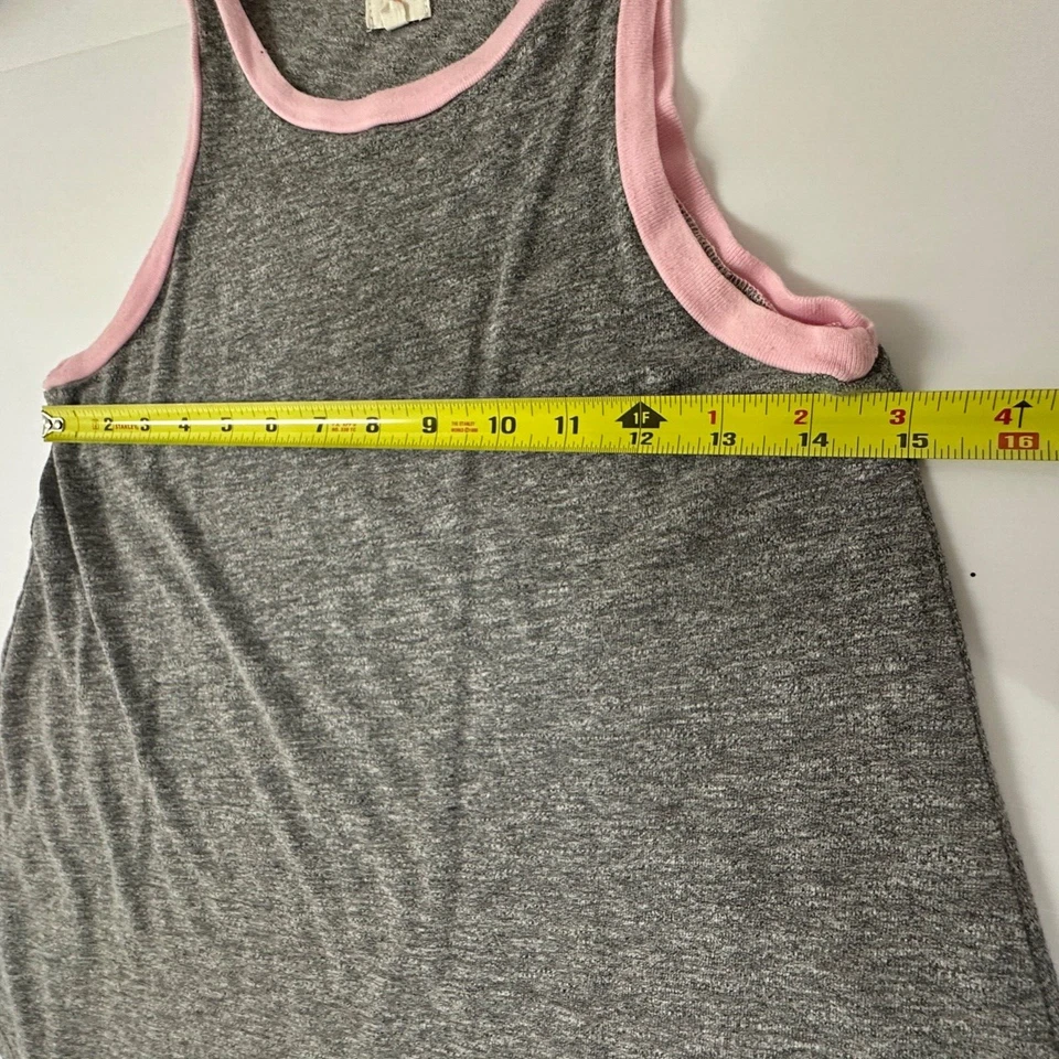 Sundry Equinox Women Tank Top Gray/pink size 0 Made Usa - Image 3 of 4