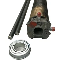 250 x 2" x 29" Right Torsion Spring Garage Door w/ Steel Bearing & 2 Winding Bar