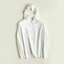 Women Hooded Sweater Knitted Cashmere Wool Pullover Hoodie Long Sleeve Jumper uk