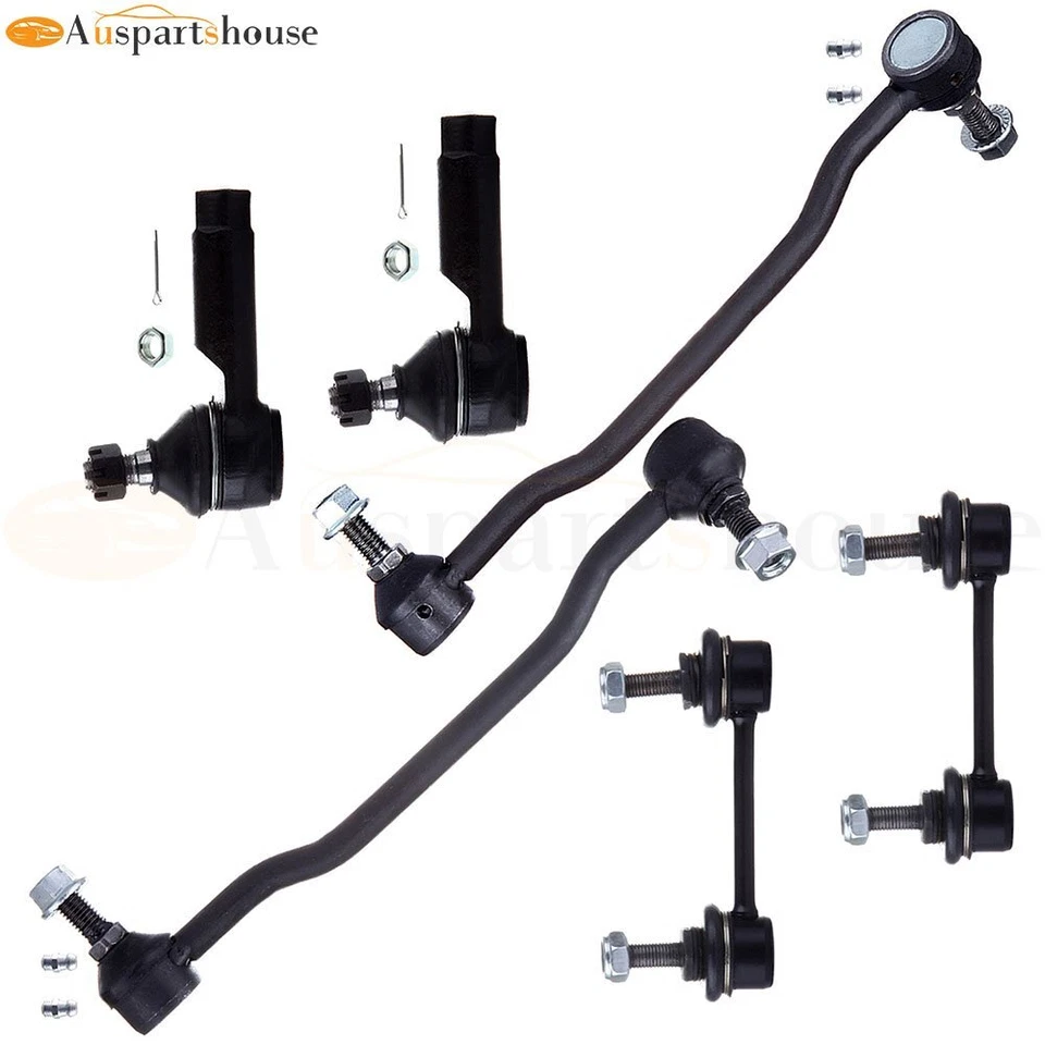 6x Kit de Suspensão Frontal Traseira Barra de Balanço Tie Rod End Para 02-08 Nissan Almera Maxima - Imagem 2 de 4