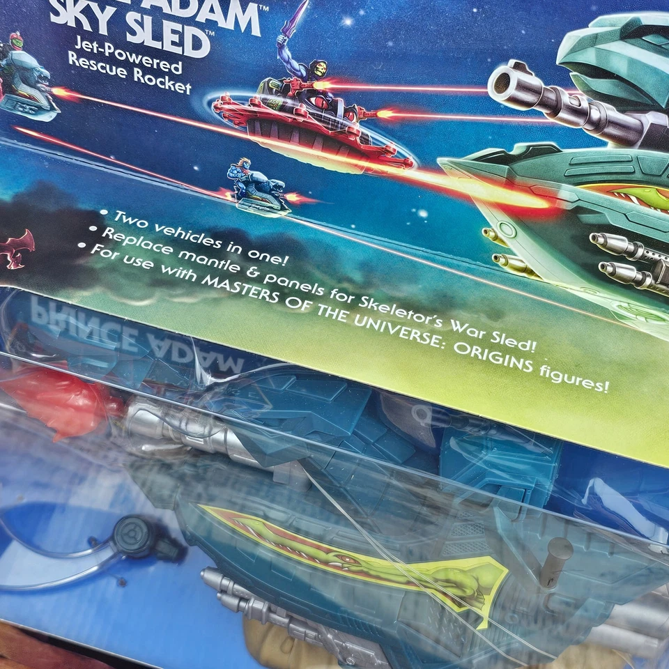 Figura de acción Masters of Universe Origins Prince Adam Sky Sled MOTU Retro 2020 Foto 4 de 4