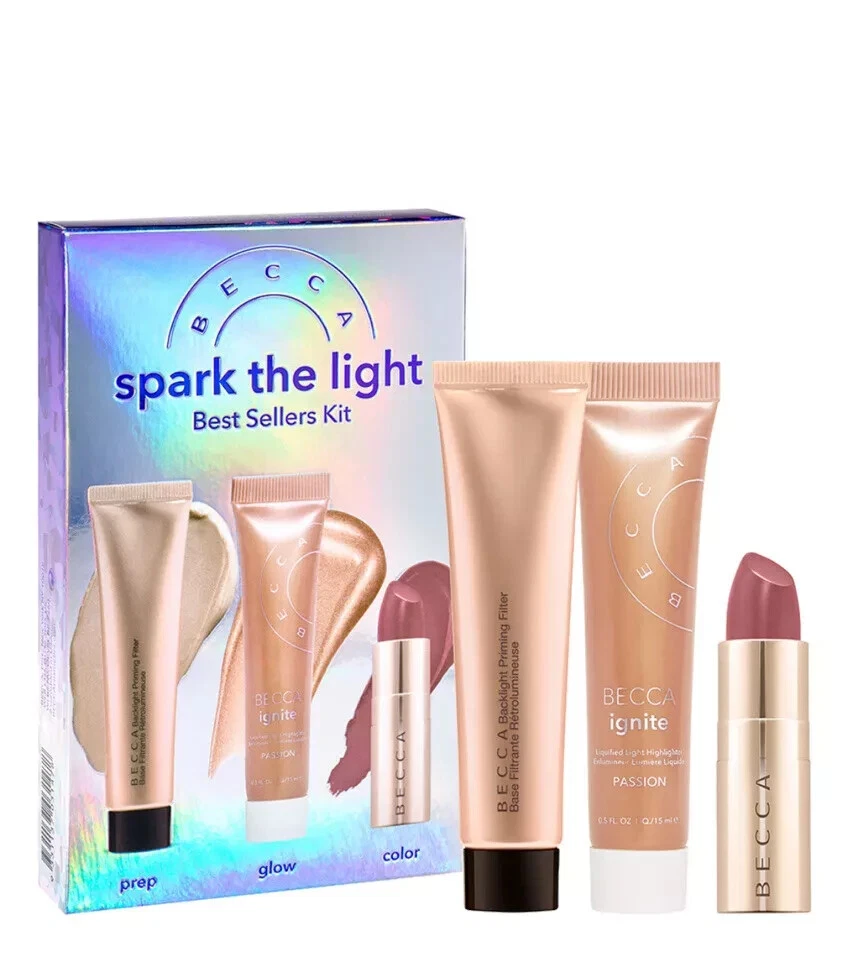 BECCA Spark The Light Best Sellers Prep Glow Colour Kit Set