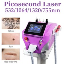 4w1 Picosecond Nd Yag Laser Usuwanie tatuaży Maszyna do piegów Odmładzanie skóry