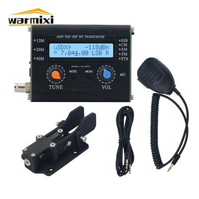 5W usDX SDR QRP HF Transceiver All Mode Transceiver 15M 20M 40M + Morse Key
