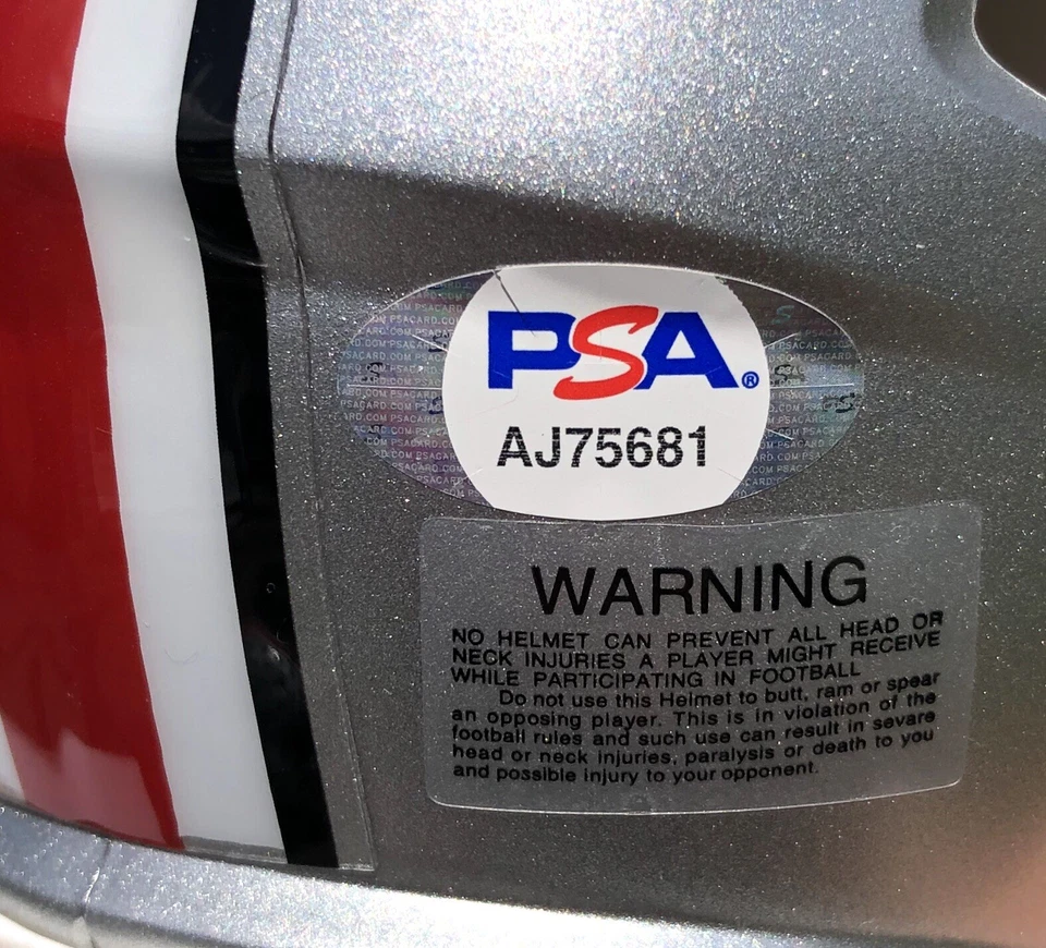 QUINN EWERS #3 SIGNED OHIO STATE BUCKEYES MINI FOOTBALL HELMET PSA/DNA - Image 2 of 3