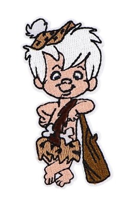 Classic Cartoon Bam Bam Character Embroidered Iron on Patch