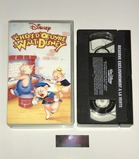 Cassette Video K7 VHS Les Chef D’œuvre De Walt Disney Film Rétro Vintage