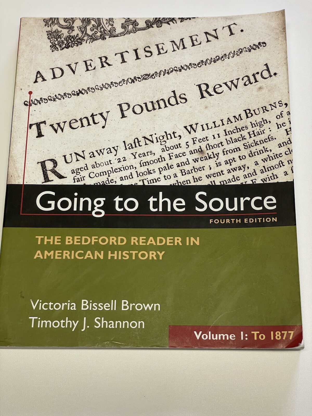 Going to the Source, Volume I: To 1877 : The Bedford Reader in American History 9781319027490| eBay