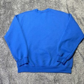 Super Mario Bros Sweatshirt Mens M Blue Nintendo Luigi Mario NES Game Pullover