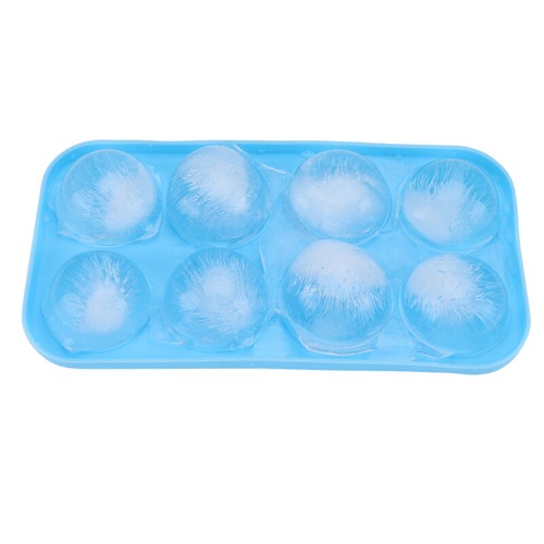 Runde Silikon Eiswürfel Kugel Maschine Tablett 8 Kugeln Formen Bar Whisky Cocktails - Bild 12 von 12