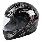 DOT Adult Women Pink Butterfly Full Face Motorbike Sport Race Helmet S M L XL