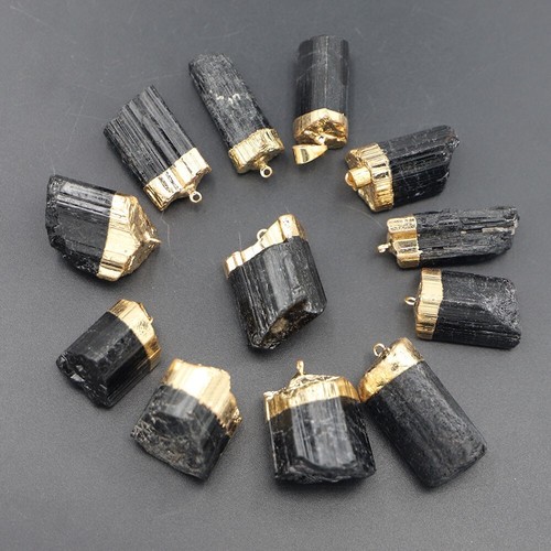 Pendentif En Hématite Naturelle Sur Cordon - Pierre Anthracite/argenté, Métal Acier, Pour Homme Ou Femme, Neuf Sans Emballage