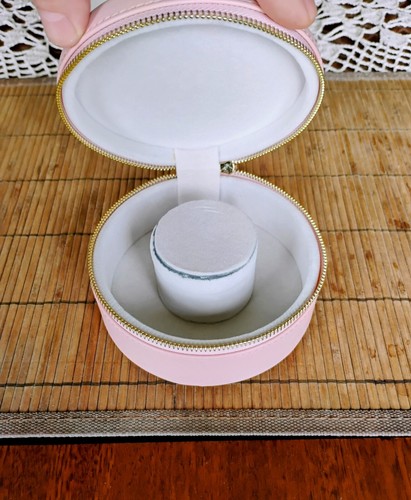 Citizen Pink Leather Hat Box For Ladies Watch With Outer Carton - Picture 5 of 10