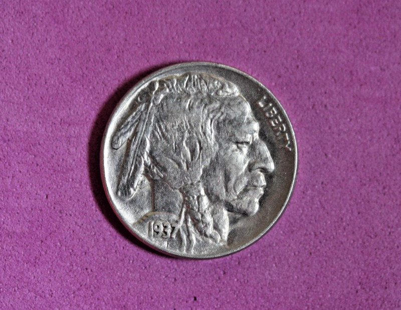 ESTATE FIND 1937- Buffalo Nickel #P17354