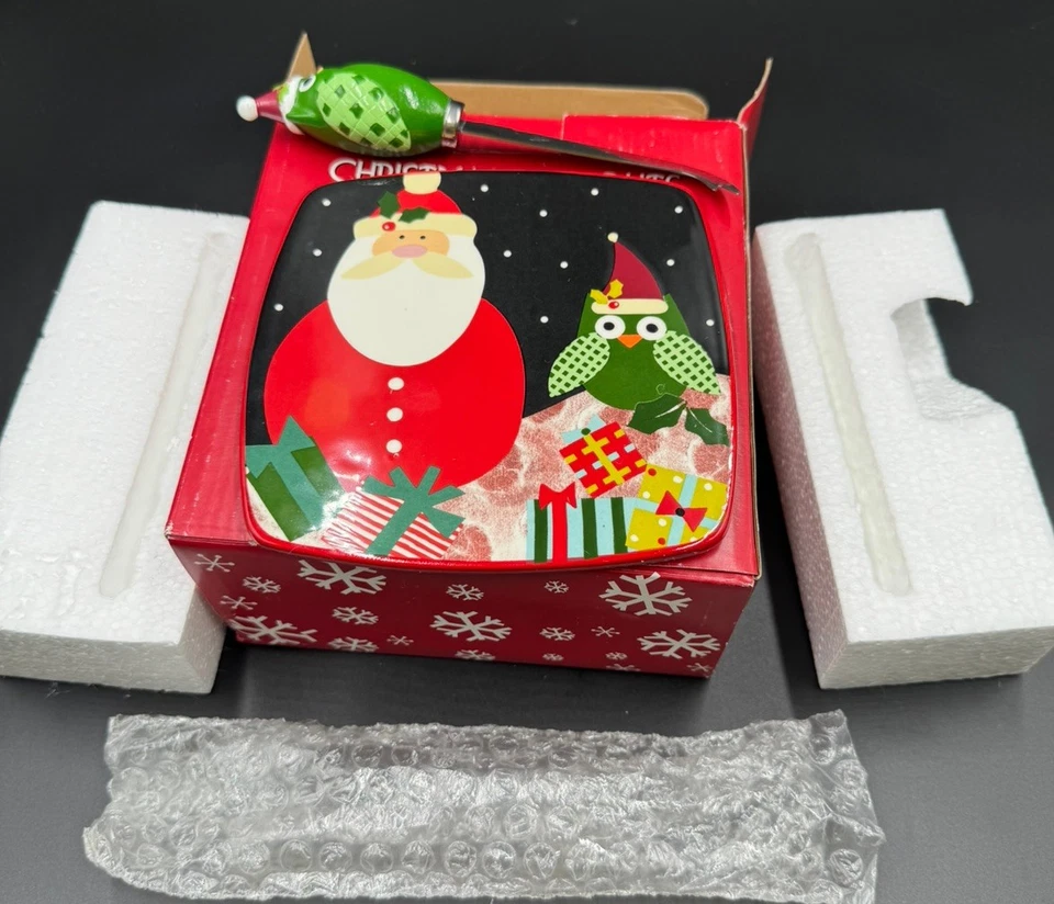 Plato de queso recortado de Navidad con cuchillo Foto 2 de 4