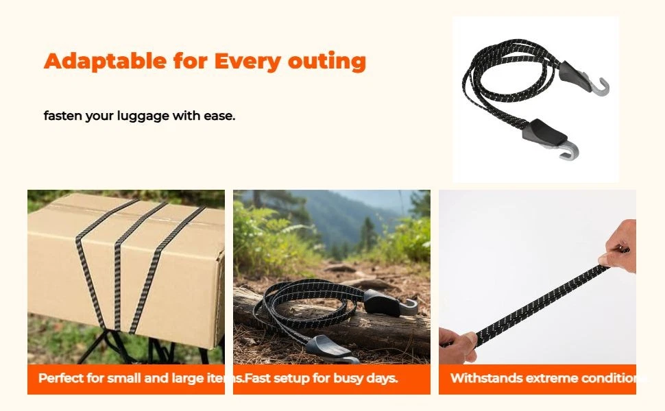 Rubber Strap Rope Band Elastic Binding for Mountain Bike Bike Cargo Racks