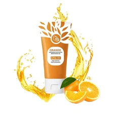 Orange Enzymes Exfoliating Gel, Organic Face and Body Exfoliating Scrub Gel,