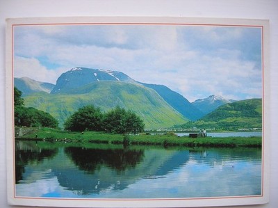 Ben Nevis Postkarte aus Corpach. In der Nähe von Fort William, Glencoe usw. J Arthur Dixon.