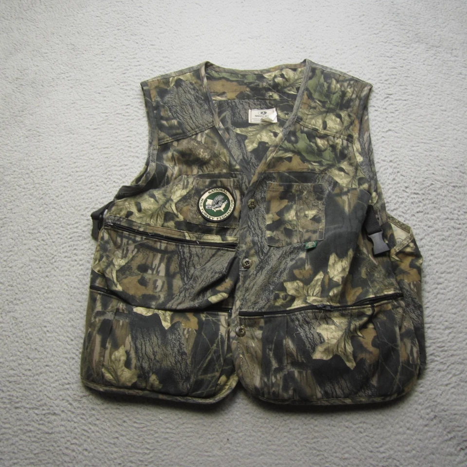 Chaleco de Pavo Vintage Roble Mossy Nuevo con Etiquetas Para Hombres L Camuflaje Caza Bolsillos al Aire Libre Foto 2 de 4