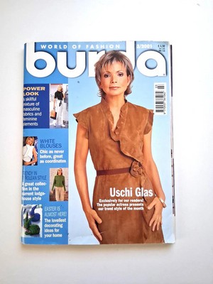 Burda World of Fashion Pattern Magazine March 2001 uncut sewing patterns