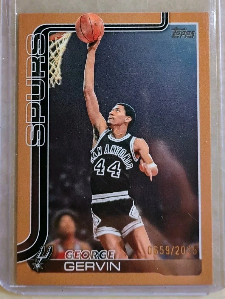 George Gervin Basketball Serial Numbered Sports Trading Cards