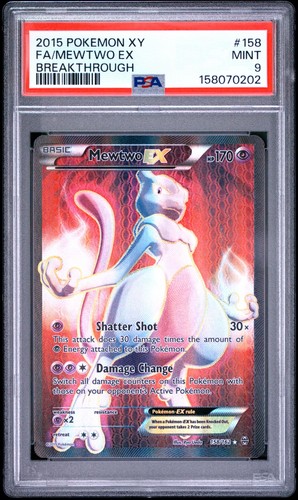 Mewtwo-EX graded PSA 9 for sale on eBay