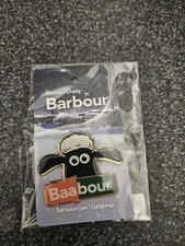Shaun The Sheep Barbour Pin Badge Ex Rare!! New!