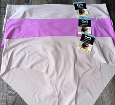 Maidenform ~ 3-Pair Women's Free Cut Hipster Underwear Nylon Blend (A) ~ 2XL/9