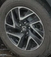 2016 CRV OE Wheel 17x7 Twisted Spoke Black Se Us Market Honda