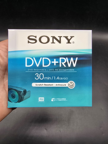 Sony 8cm DVD+RW for Camcorder 30 min / 1.4GB New and Factory Sealed - Picture 1 of 6
