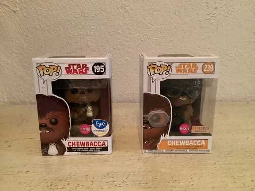 Funko Pop! Star Wars Chewbacca Flocked Exclusive FYE #195 BoxLunch #239