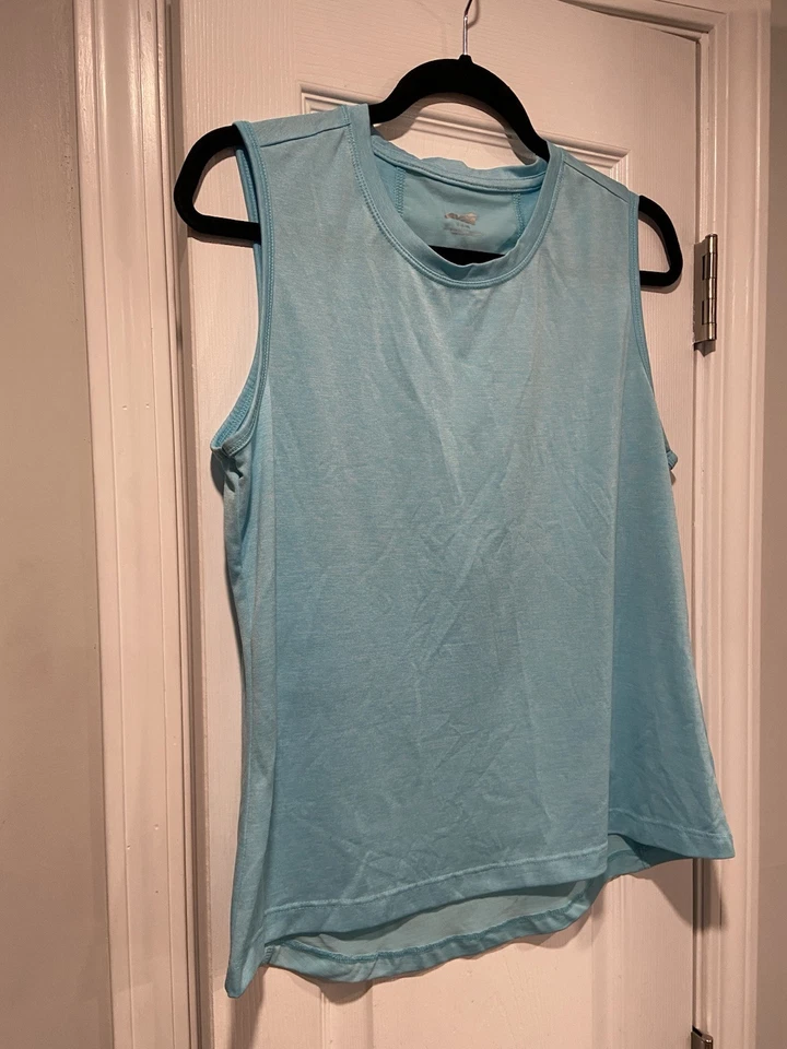 Camiseta sin mangas deportiva Avia talla M azul aguamarina sin mangas calce relajado camisa muscular Foto 3 de 4