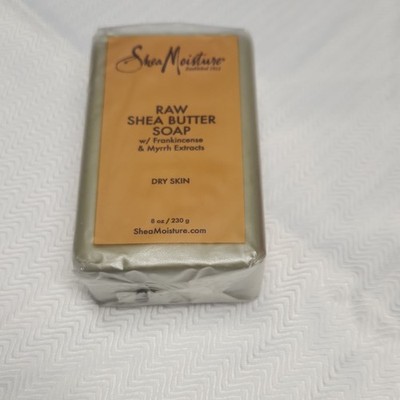 SheaMoisture Raw Shea Butter Bar Soap Frankincense & Myrrh Dry Skin 8 oz