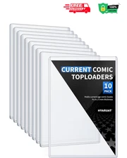 Comic Book Top Loaders for Current, Toploader Hard Sleeves Holder for Comic Book