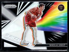 2021-22 Panini Prizm #28 Nikola Jokic Prizmatic Prizms Silver