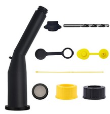 Gas Can Spout Replacement Universal Kit Leakproof Angle Nozzles Gasket Filter...