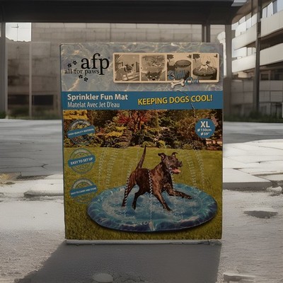 Hundespielmatte mit Sprinkler 150CM ALL FOR PAWS XL