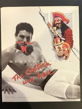 Vtg 1990s AD Captain Morgan Spiced Rum-Geoffrey Moore-The Captain Was Here