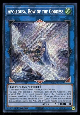 Yugioh Apollousa, Bow of the Goddess RA02-EN040 Secret Rare 1st Edition NM