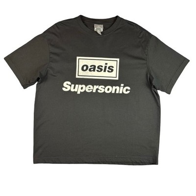 アダムエロペ　oasis super sonic シャツ　XL H&M Men's Black oasis Supersonic XL 100% Cotton T-shirt | eBay