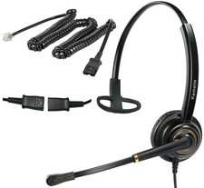 N/X Telephone Headset with Noise Cancelling Mic, Corded RJ9 Headset with Cisc...